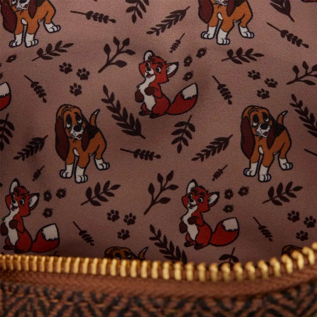 Loungefly Disney The Fox and the Hound Tod &amp; Copper Sling Crossbody Bag
