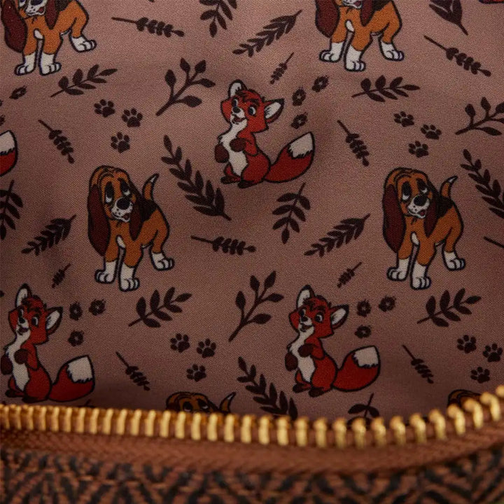 Loungefly Disney The Fox and the Hound Tod &amp; Copper Sling Crossbody Bag