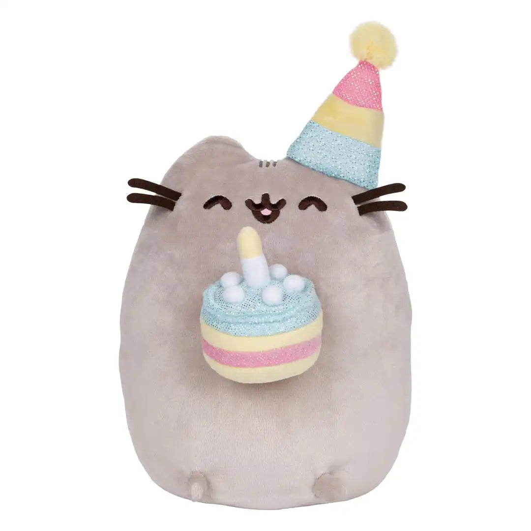 GUND Pusheen Birthday Cake Cat 9.5" Plush Toy