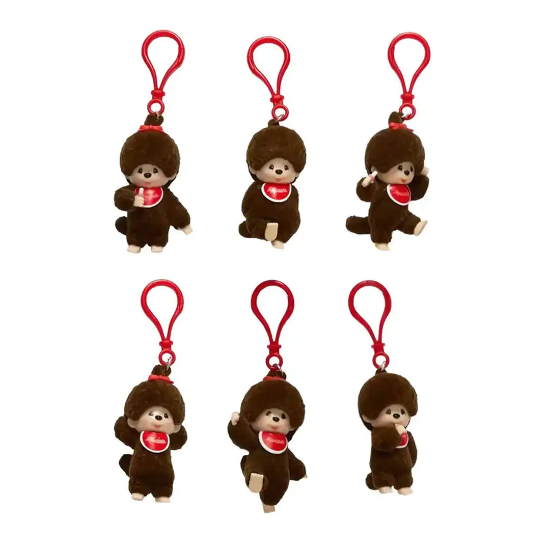 Monchhichi Backpack Hangers Flocked Keychain Blind Box