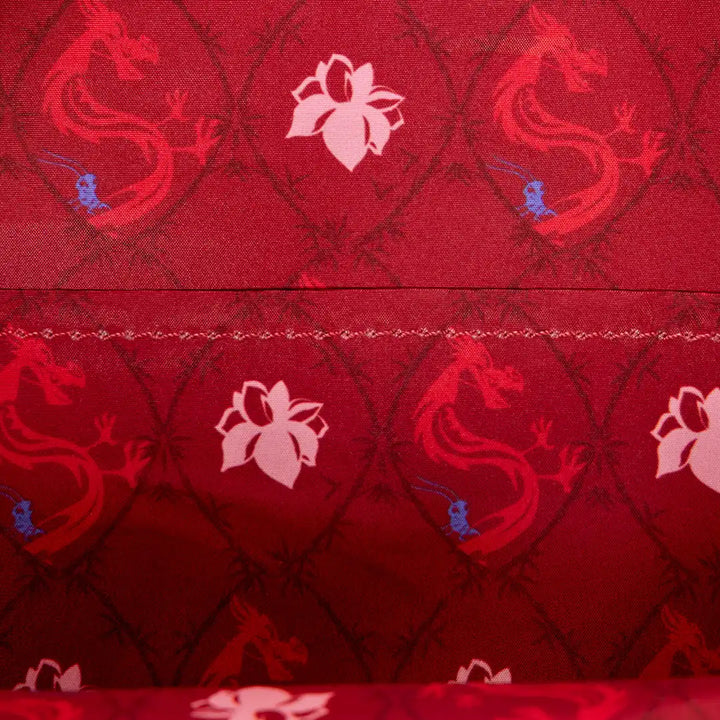 Loungefly Disney Mulan Mushu Glitter Cosplay Mini Backpack