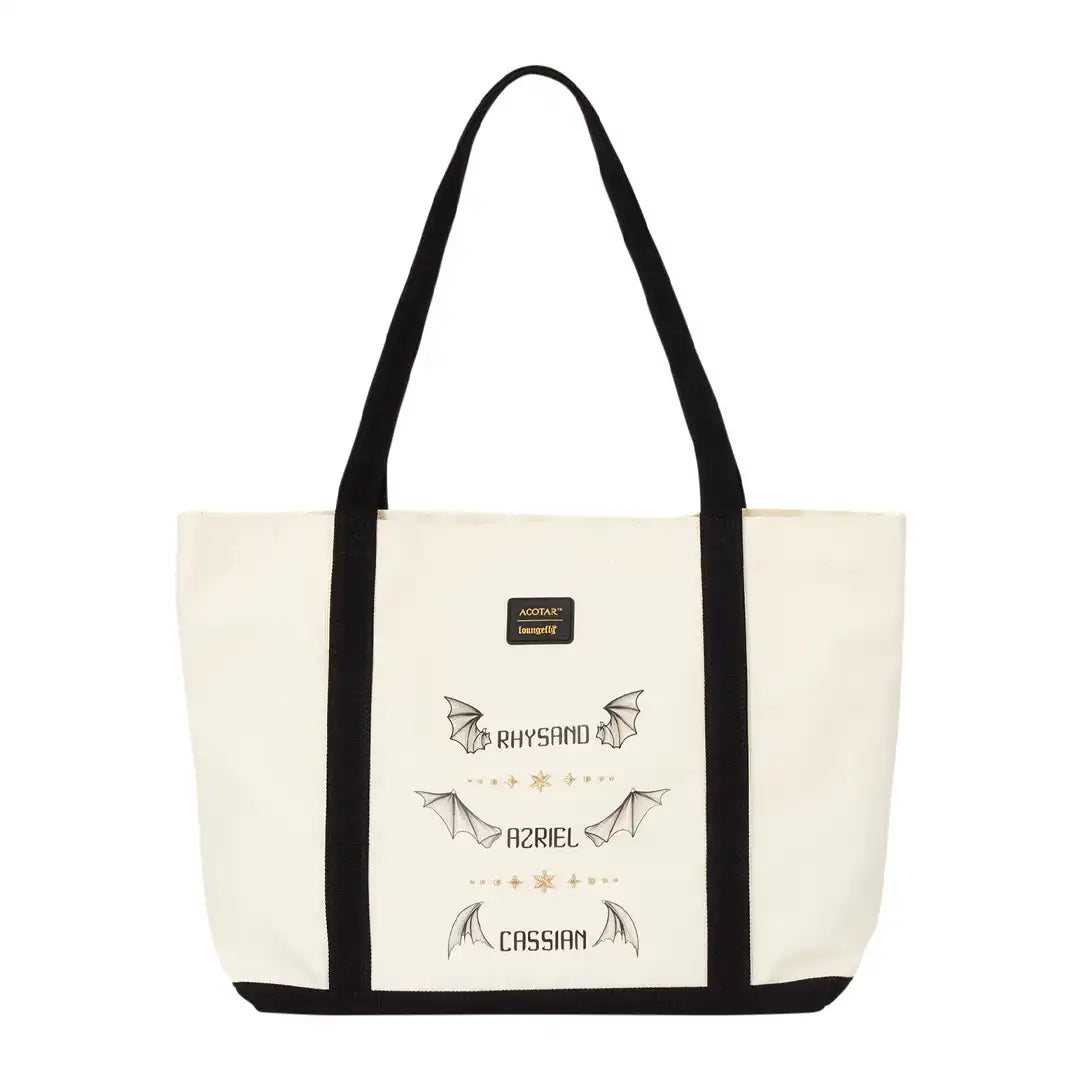 Loungefly ACOTAR The Bat Boys Canvas Tote Bag