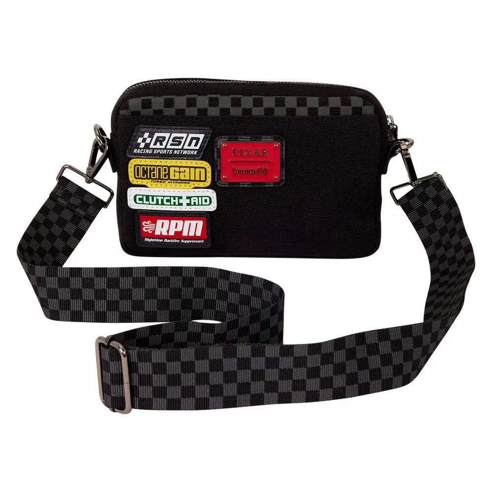 Loungefly Disney Pixar Cars 20th Anniversary Piston Cup Sling Crossbody Bag