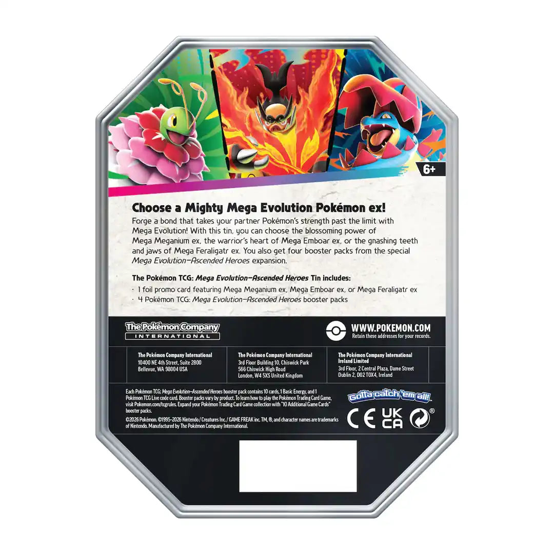 Pokémon TCG: Mega Evolution—Ascended Heroes Tin Blind Box