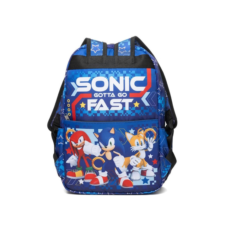 Wondapop SEGA Sonic the Hedgehog Backpack, 15.5 Inch Character Backpack with Padded Shoulder Straps, 14 Inch Laptop &amp; Tablet Compartment, Hidden Security Pocket, Side Pockets