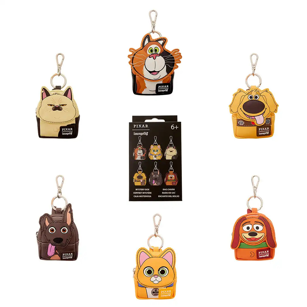 Pixar Dogs & Cats Cosplay Mystery Mini Backpack Keychain Charm