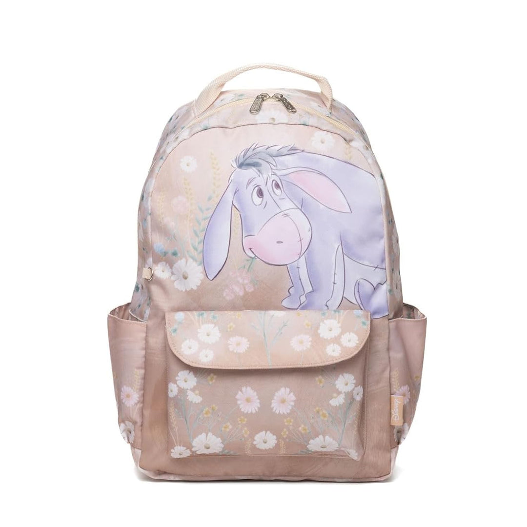 Wondapop Disney Winnie the Pooh Eeyore Backpack 15.5 Inch Backpack with Padded Shoulder Straps, 14 Inch Laptop &amp; Tablet Compartment, Hidden Security Pocket, Front Pocket &amp; Side Pockets
