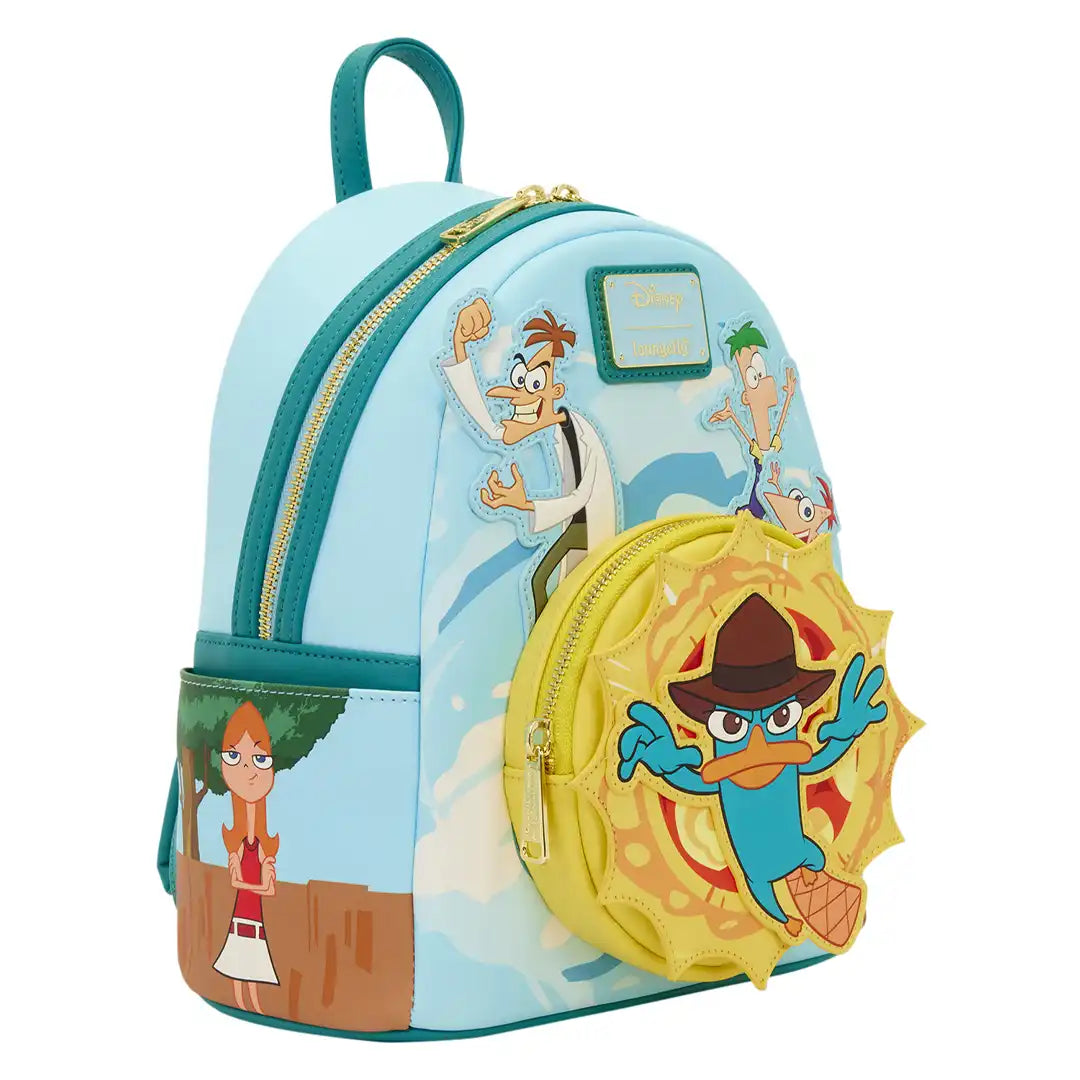 Loungefly Disney Phineas &amp; Ferb Light-Up Mini Backpack
