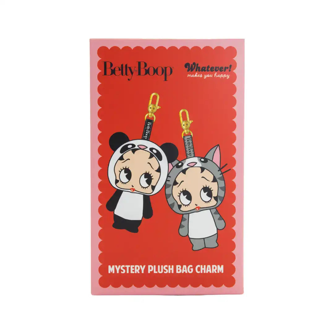 Whatever Makes You Happy Betty Boop Mystery Box Silicone Face Plush Bag Charms
