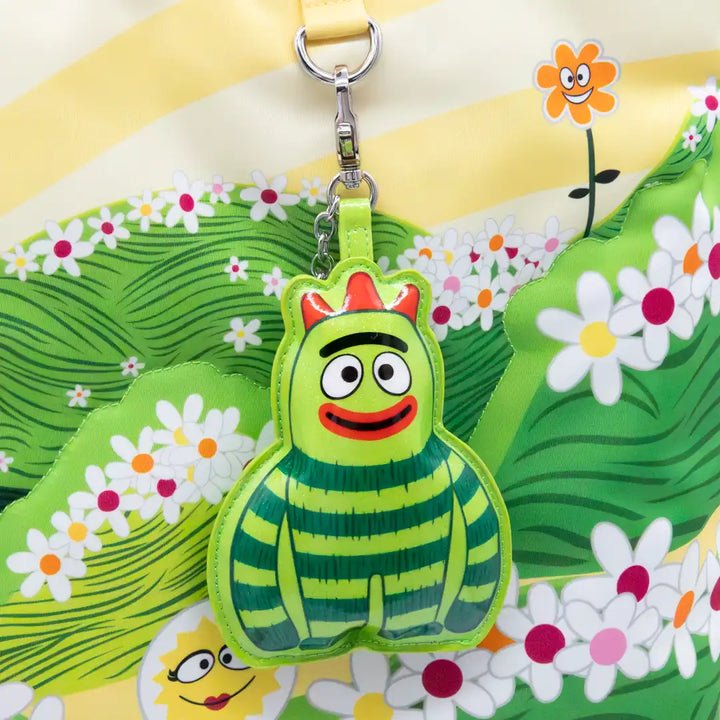 Whatever Makes You Happy Yo Gabba Gabba Mystery Bag Glitter Vinyl Characters Padded Bag Charm