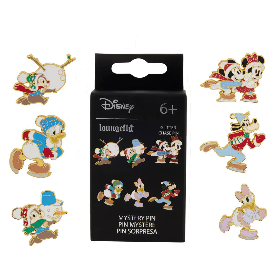 Loungefly Disney Mickey & Friends Winter Activities Mystery Box Pin