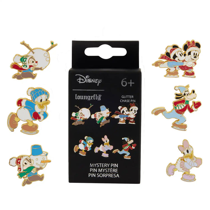 Loungefly Disney Mickey &amp; Friends Winter Activities Mystery Box Pin