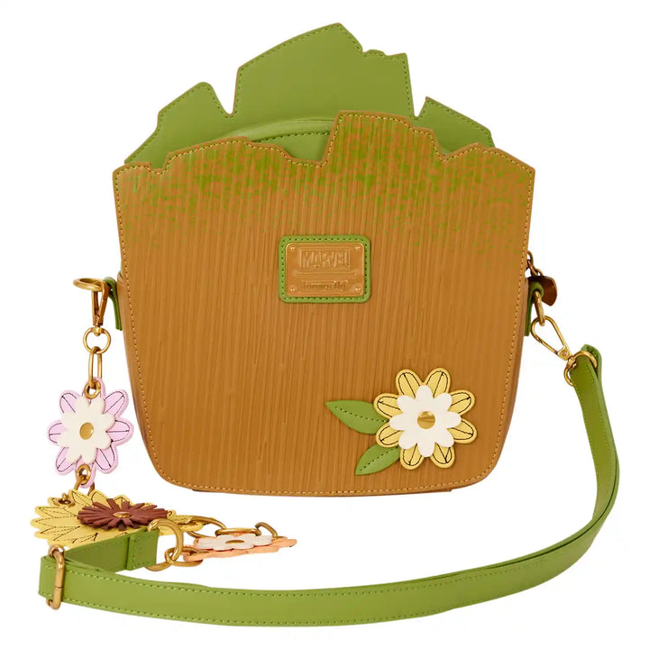 Loungefly Marvel Guardians of the Galaxy Groot Floral Figural Crossbody Bag