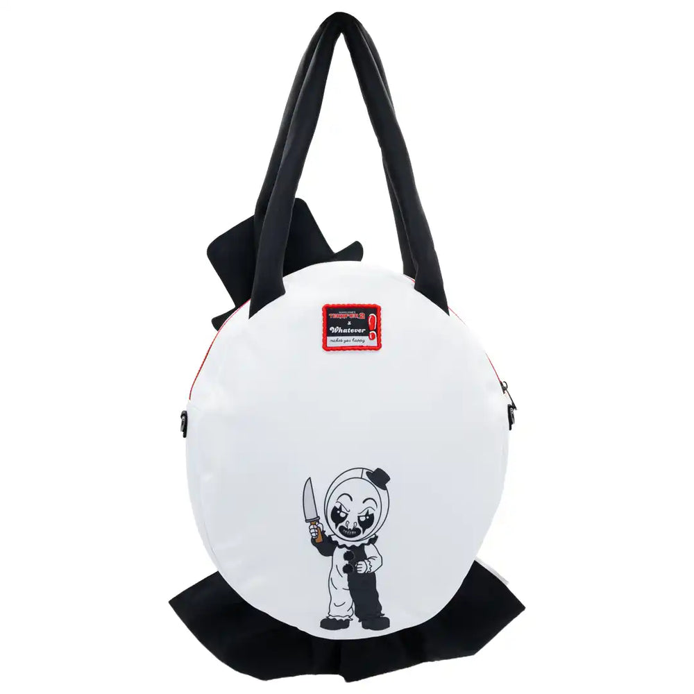 Whatever Makes You Happy Terrifier 2 Art the Clown Oversized Head Nylon Tote Bag