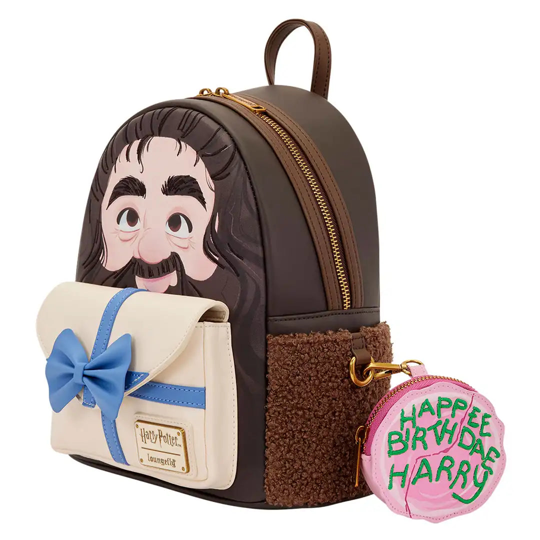 Loungefly Warner Brothers Harry Potter Hagrid Birthday Cake Mini Backpack with Coin Bag