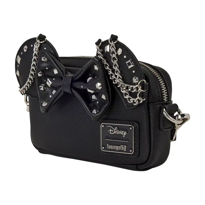 Loungefly Disney Minnie Mouse Studs &amp; Chains Crossbody Bag