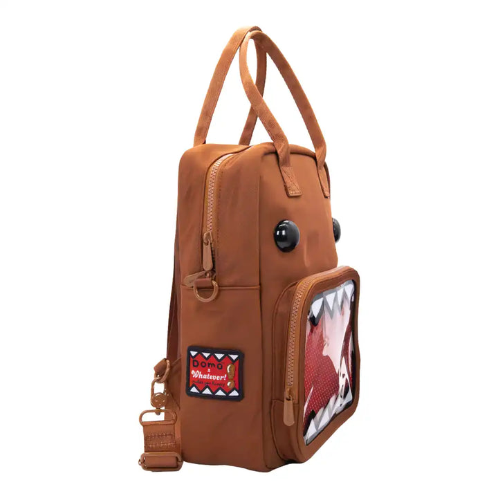 Whatever Makes You Happy Domo Convertible ITA Square Backpack with Bag Charm