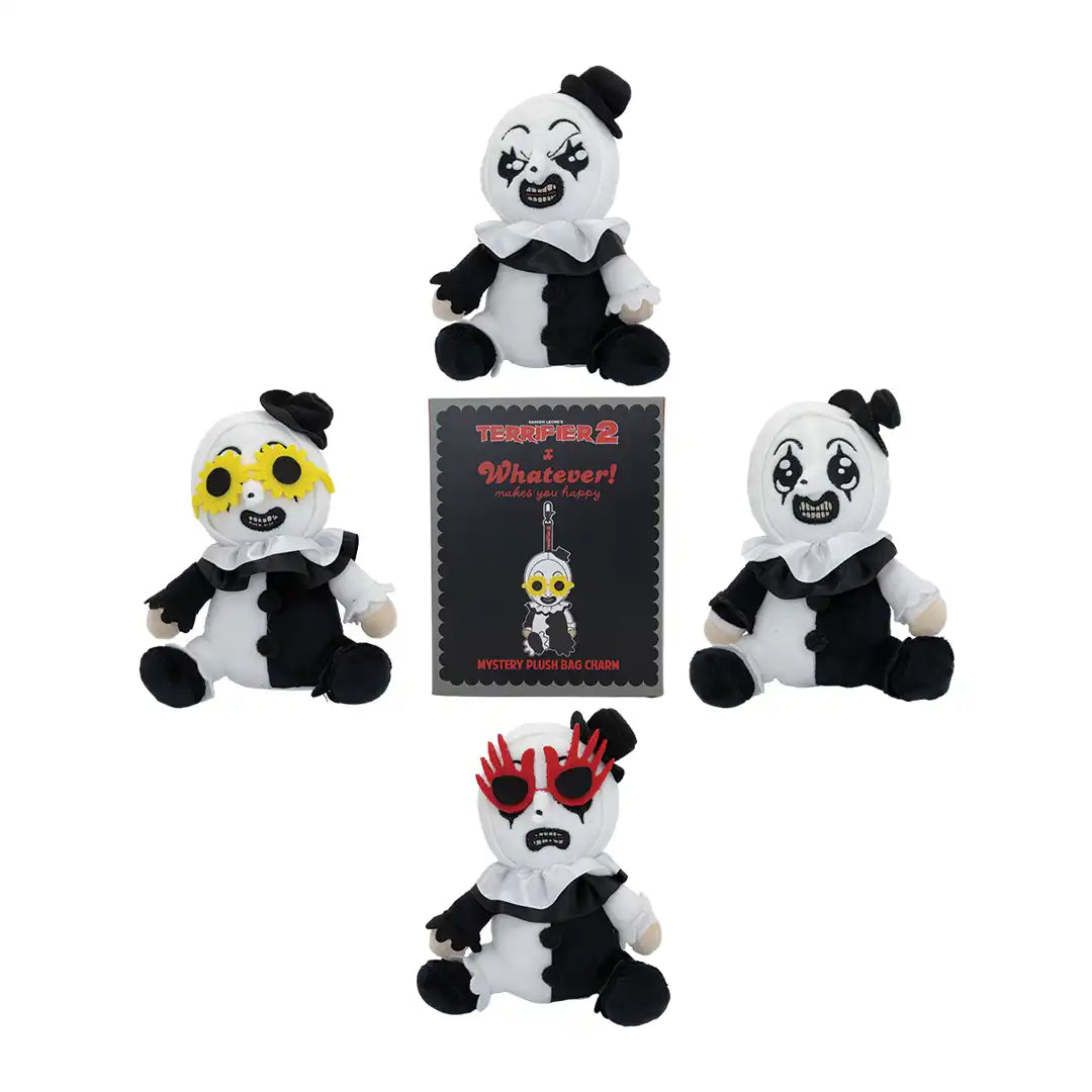 Whatever Makes You Happy Terrifier 2 Mystery Box Art the Clown Plush Bag Charms