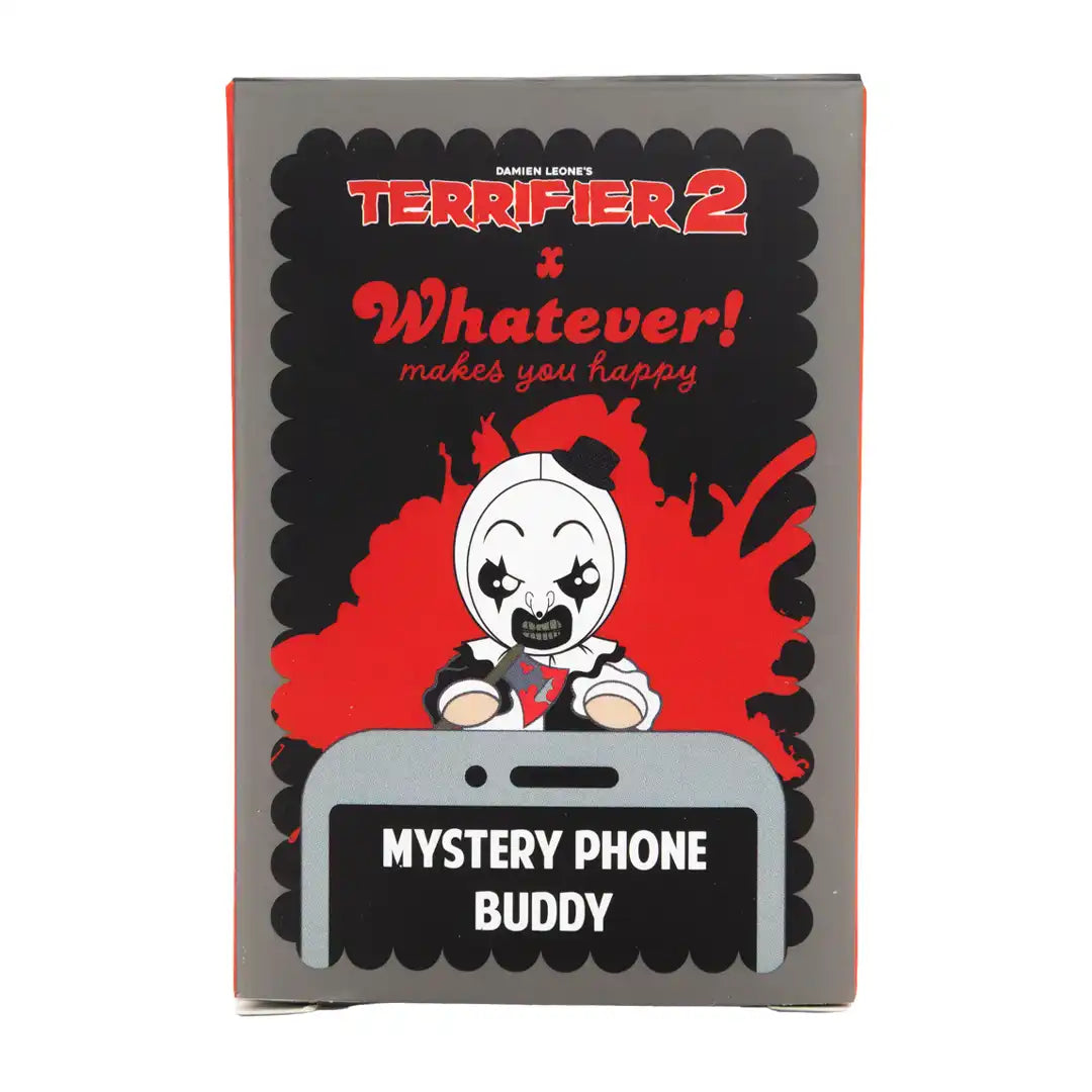 Whatever Makes You Happy Terrifier 2 Mystery Box Art the Clown Phone Buddies