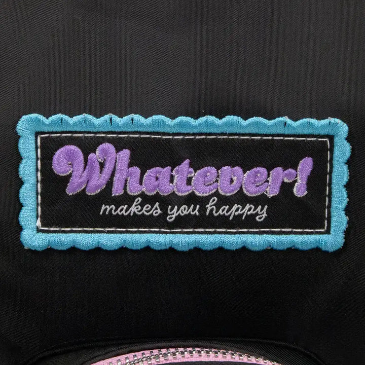 Whatever Makes You Happy Black Emotional Support Trinket Bag