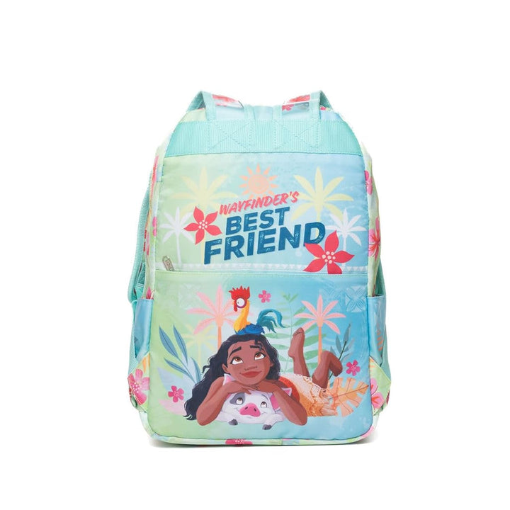 Wondapop Moana Backpack 15.5 Inch Junior Deluxe Nylon, Wayfinder’s Best Friend, Kids School Bag with Laptop Sleeve &amp; Pockets