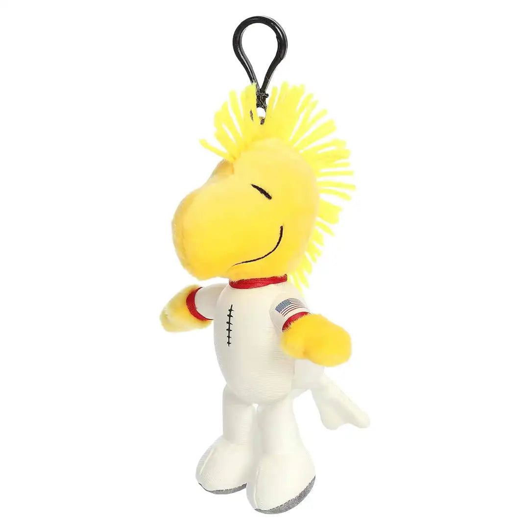 Aurora Adorable Peanuts 6.5" White Space Suit Woodstock Clip-On