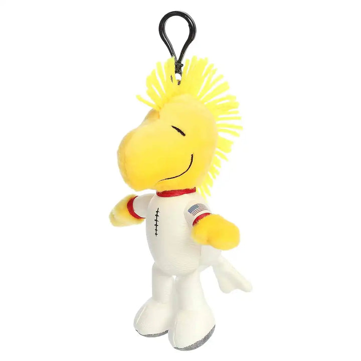 Aurora Adorable Peanuts 6.5" White Space Suit Woodstock Clip-On