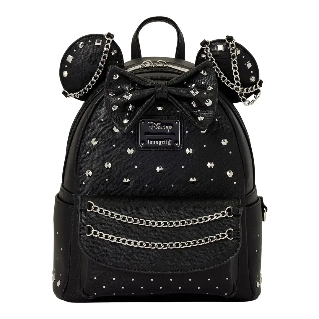 Loungefly Disney Minnie Mouse Studs & Chains Mini Backpack
