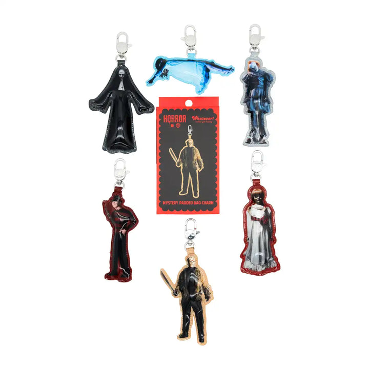Whatever Makes You Happy Warner Bros. Horror Mystery Box Horror Icons Padded Vinyl Bag Charms