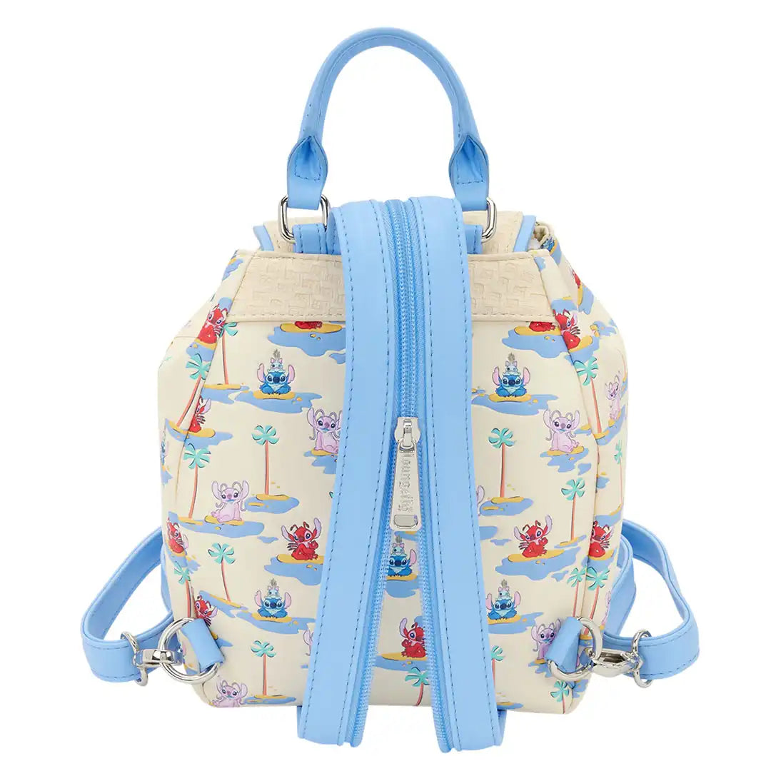 Loungefly Disney Lilo &amp; Stitch Stitch, Angel, &amp; Leroy Micro Mini Backpack