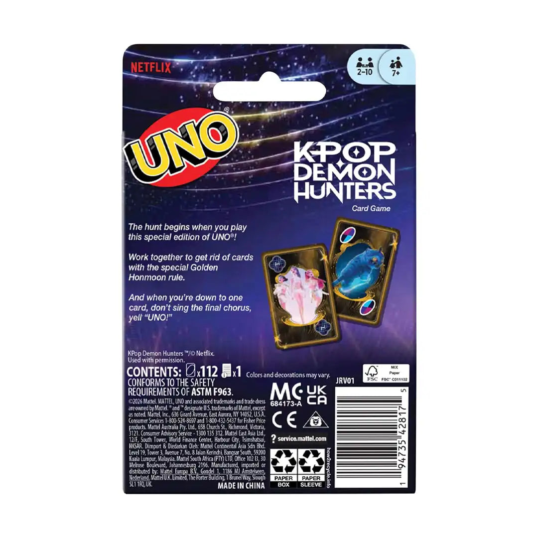 Mattel UNO: KPop Demon Hunters