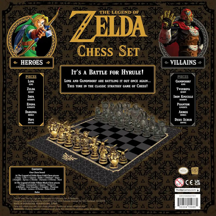 USAopoly The Legend of Zelda Chess Set
