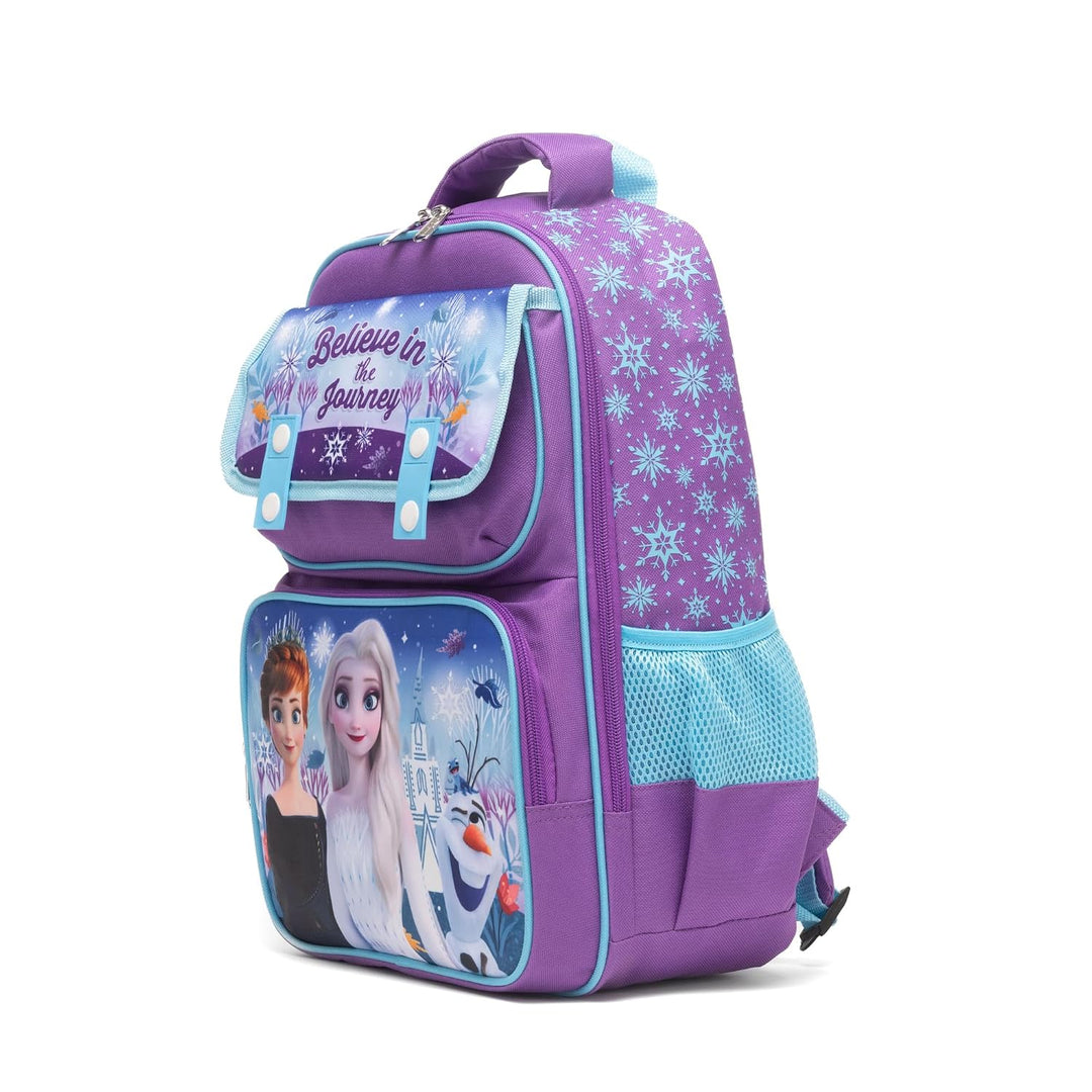 Ruz - Frozen Large School backpack with Padded Back and Adjustable Straps, Purple, A28233