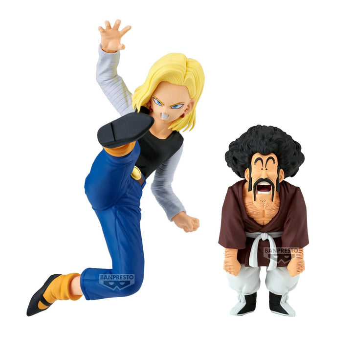 Banpresto - Dragon Ball Z - Android 18 &amp; Mr. Satan (vs Mighty Mask) Match Makers Figure