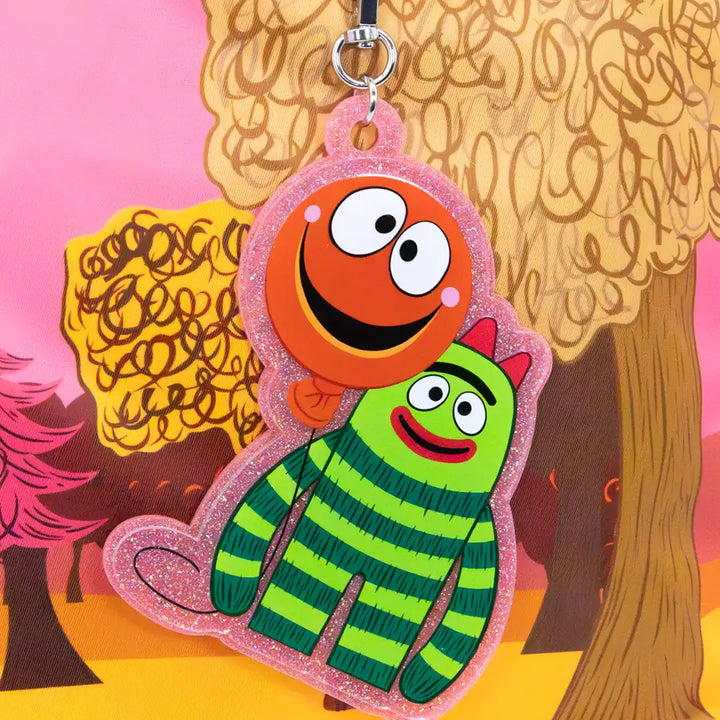 Whatever Makes You Happy Yo Gabba Gabba Lands Double Sided Puffy Tote Bag