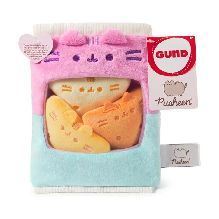 GUND Pusheen Gamer Chips with Removable Mini Plushies 8" Plush Toy