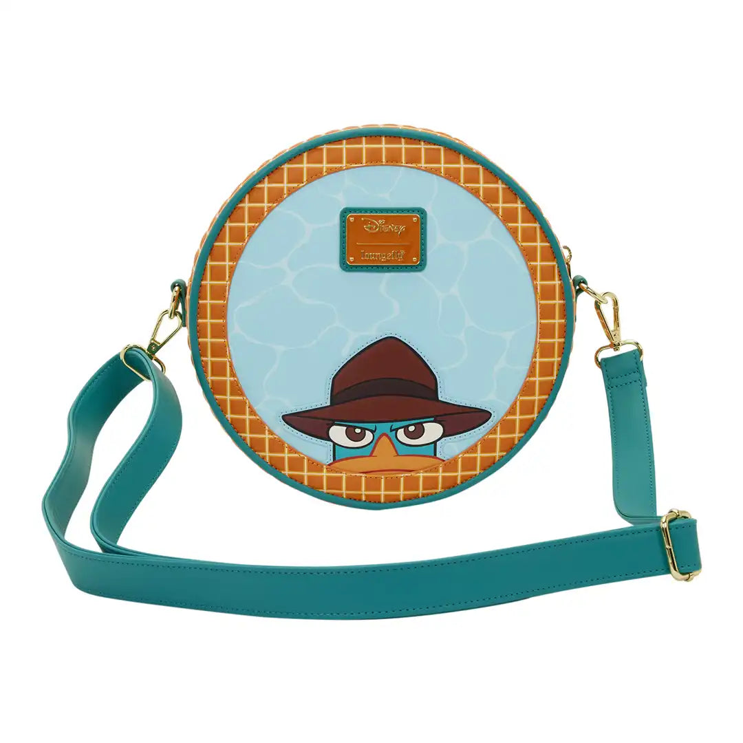 Loungefly Disney Phineas &amp; Ferb Perry the Platypus Pool Crossbody Bag