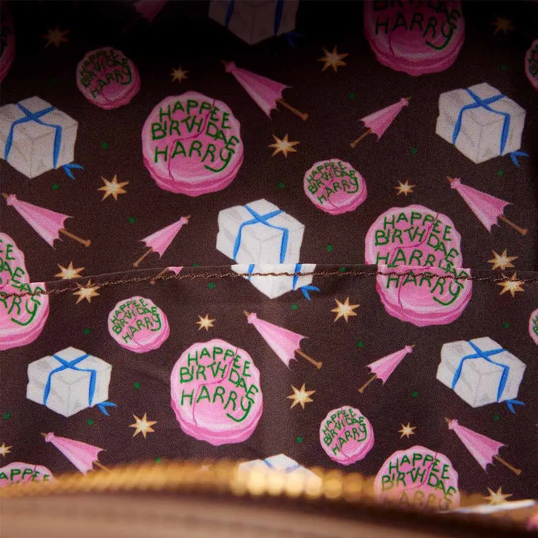 Loungefly Warner Brothers Harry Potter Hagrid Birthday Cake Mini Backpack with Coin Bag