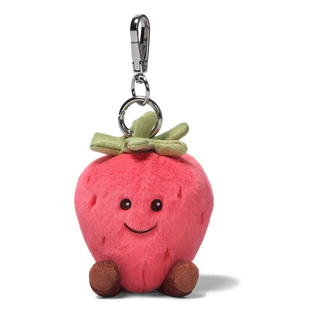 McHugs Cream Strawberry Bag Charm Keychain