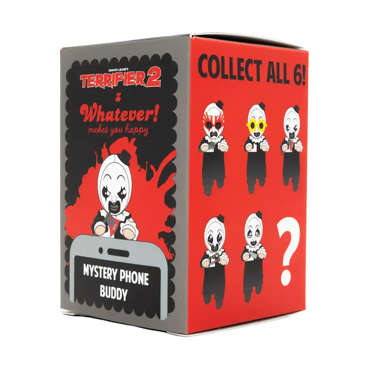 Whatever Makes You Happy Terrifier 2 Mystery Box Art the Clown Phone Buddies