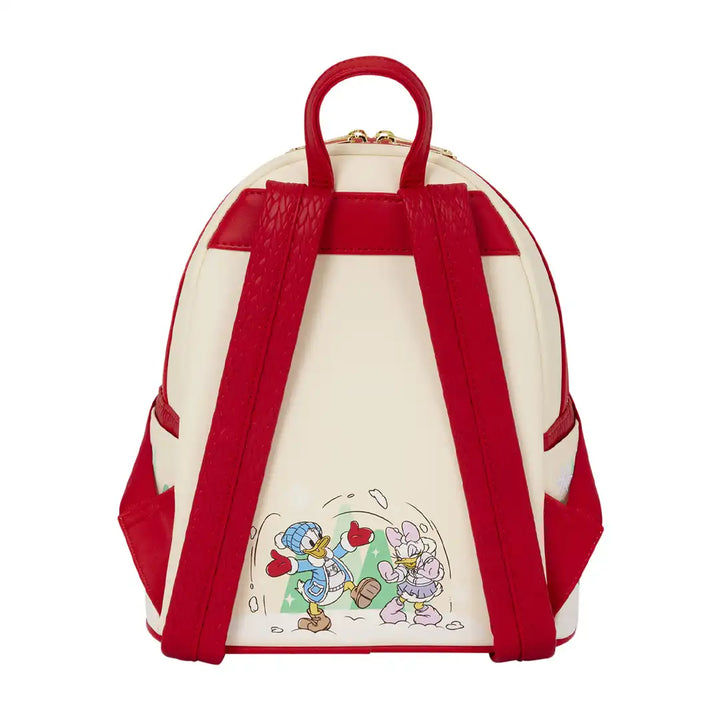 Loungefly Disney Mickey &amp; Friends Ice Skating Mini Backpack with Headband Holder