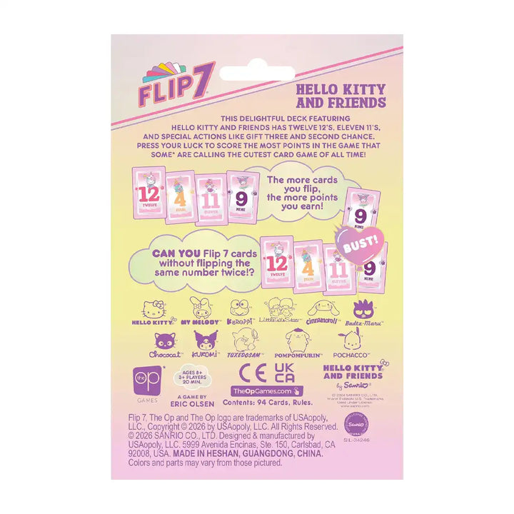 USAopoly Flip 7: Hello Kitty and Friends