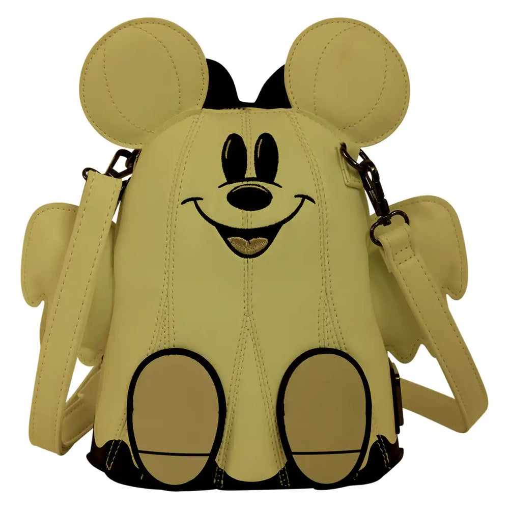 Loungefly Disney Mickey & Minnie Ghost Glow Figural Crossbody Bag