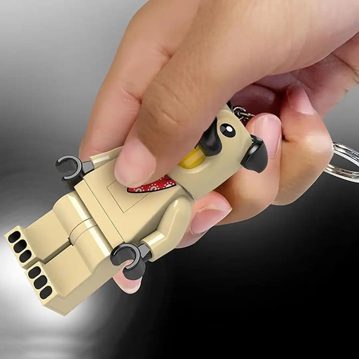 LEGO Minifigures Keychain Light Pug Costume Guy