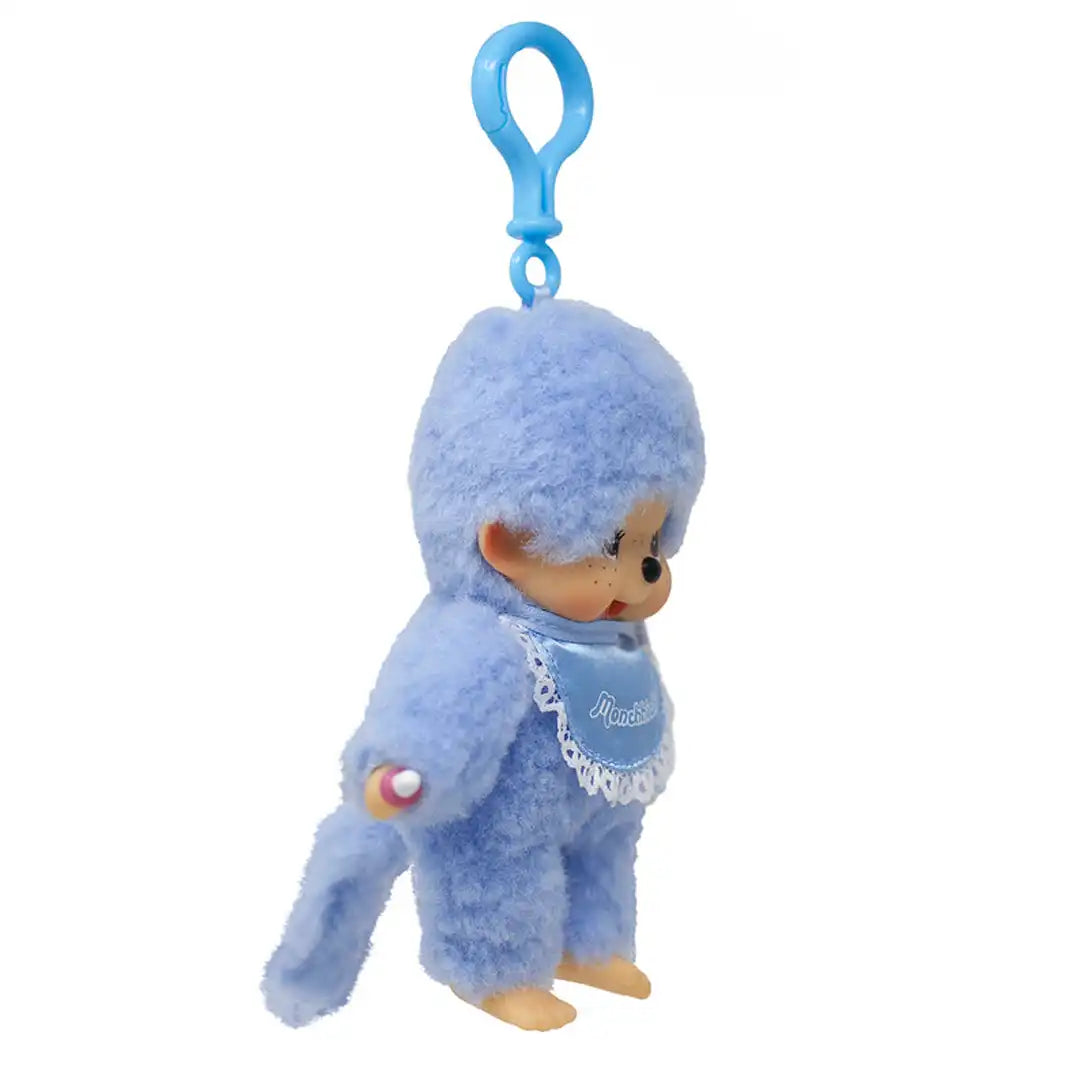 Monchhichi Blue Lace Satin Keychain