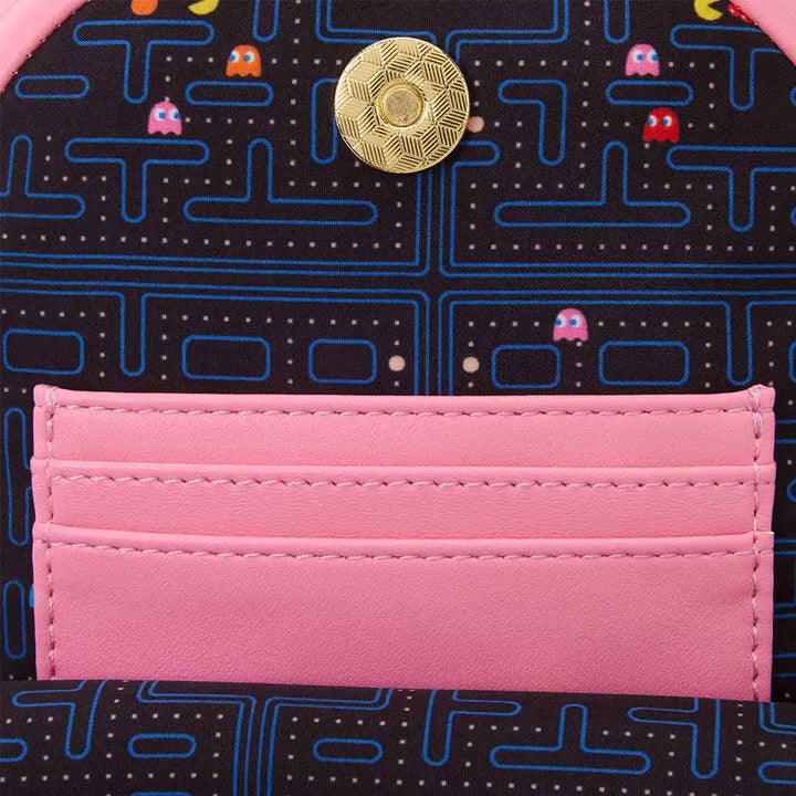 Loungefly Pac-Man Pinky Ghost Sling Crossbody Bag
