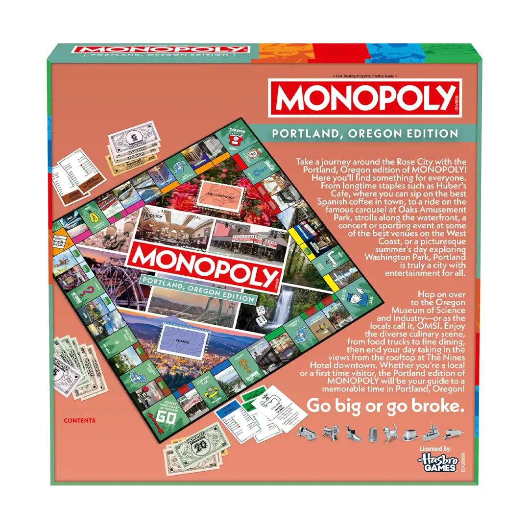 Hasbro Monopoly Portland, OR Edition