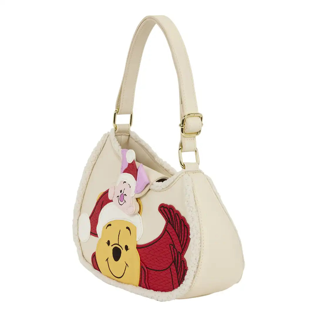 Loungefly Disney Winnie the Pooh &amp; Piglet Holiday Crossbody Bag