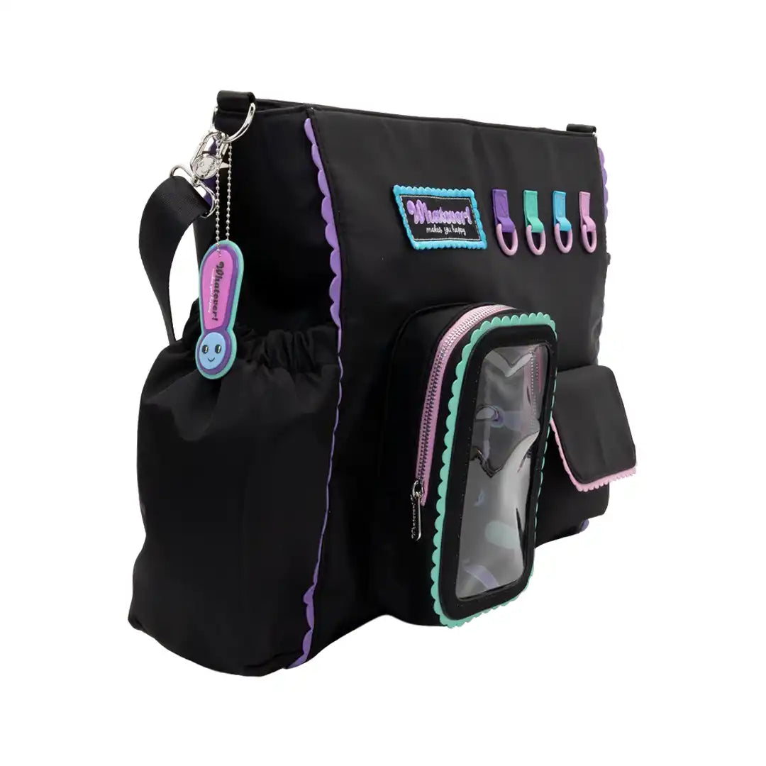 Whatever Makes You Happy Black Emotional Support Trinket Bag