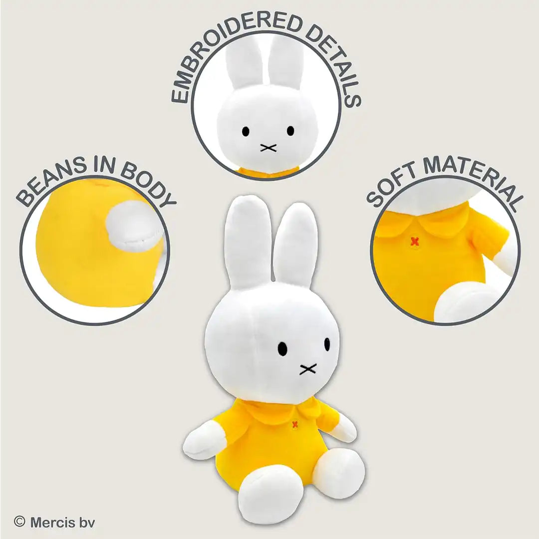 Kids Preferred Miffy 8" Plush With Yellow Dress